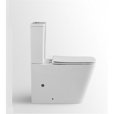 Ceramic sanitary ware toilet suite of rimlessl watermark squat toilet