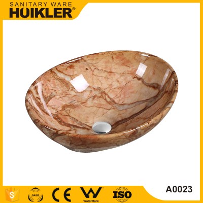 Marble stone bathroom basin project hotel new hand wash basin cabinet price