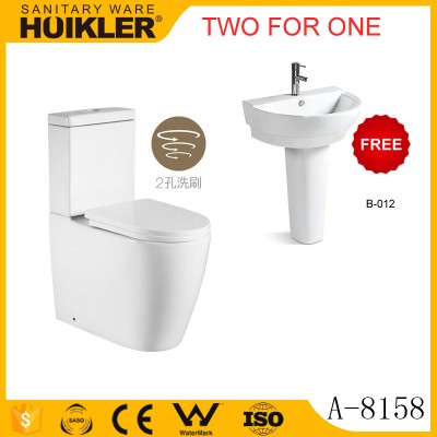 Sanitary ware two piece toilet bathroom set A-8158